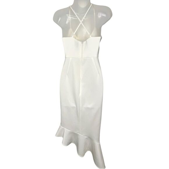 ASOS DESIGN Scuba Cami Pephem Midi Dress Sz.4 - Picture 7 of 11